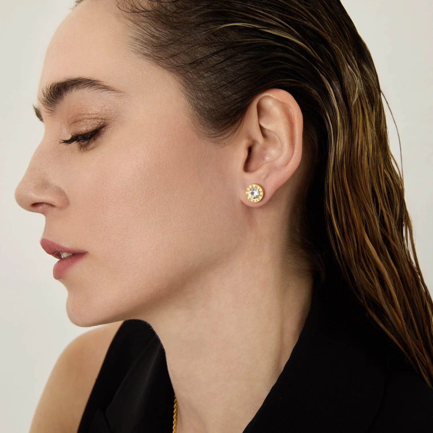 Brinco Imperial Romano com Cristal de Zircônia
