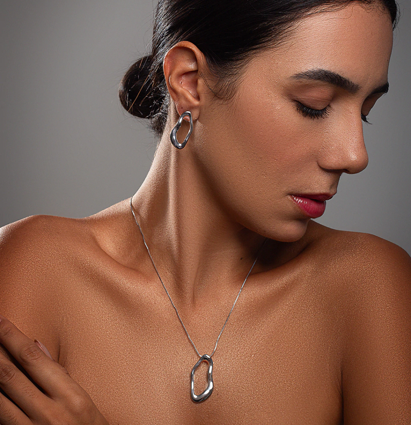 Conjunto Organico Banhado a Ouro