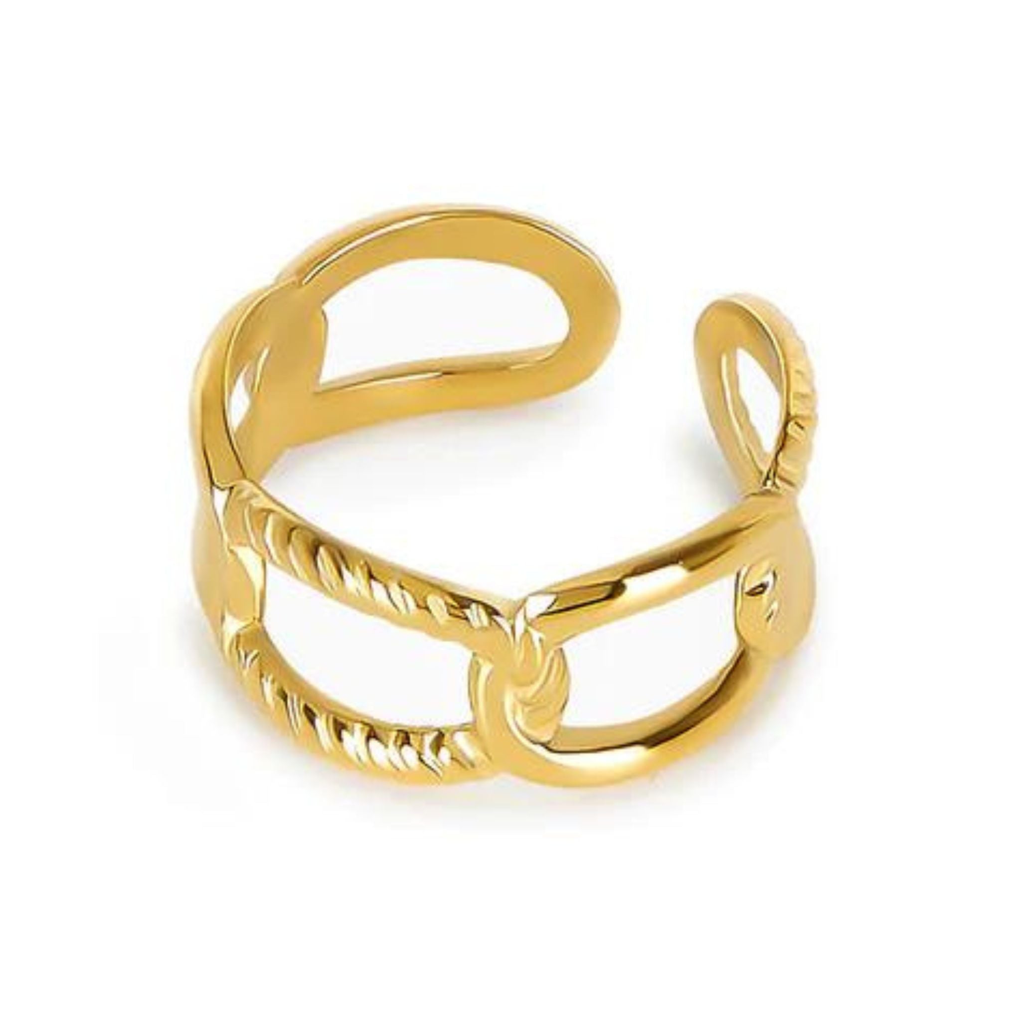 Anel Esther Banhado em Ouro 18k