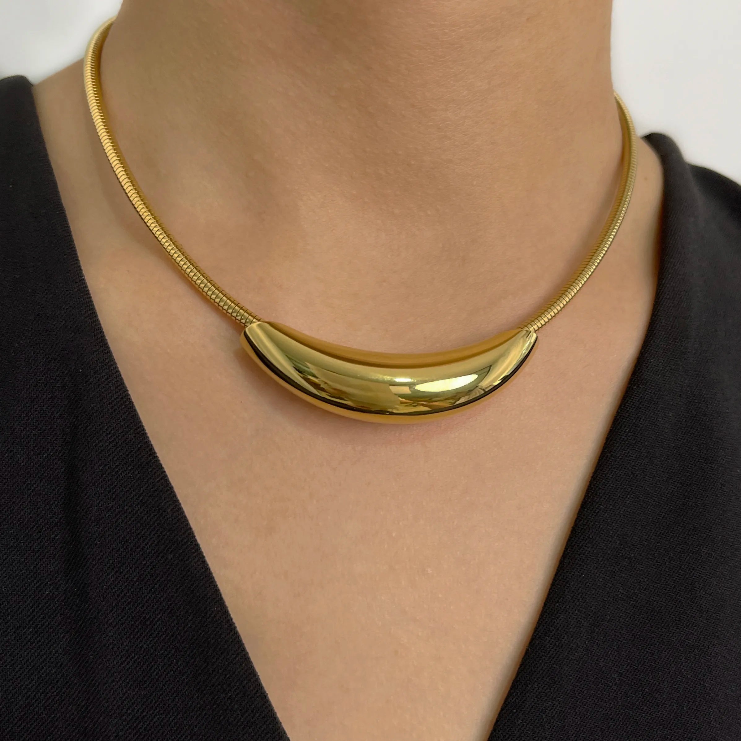 Colar Luxe Feminino Banhado a Ouro