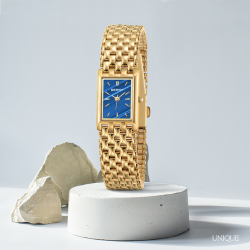 Relógio Feminino Unique Berny Banhado a Ouro 18k
