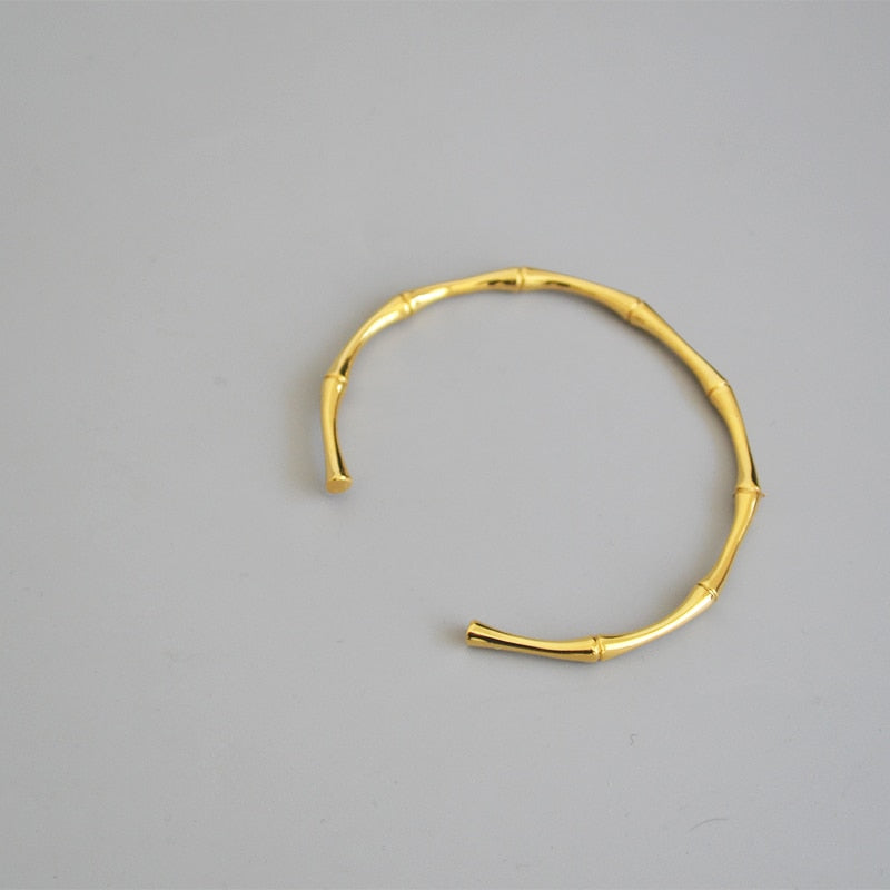 Bracelete Dourado Bambu