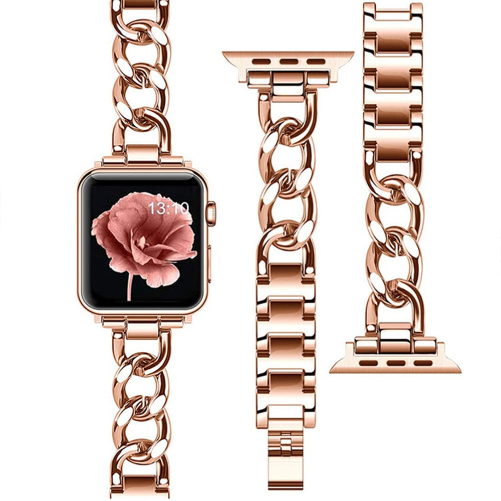 Pulseira de Metal Moderna Apple Watch